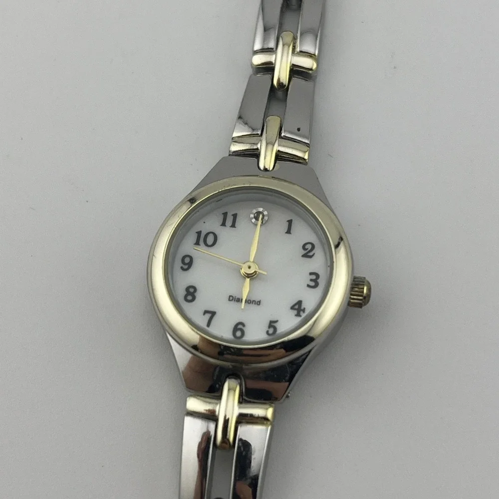 Diamond Accent Women's Watch 23mm Case Two Tone 7